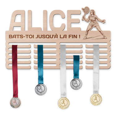 Perchero para medallas - Bádminton, mujer 