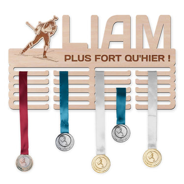 Perchero para medallas - Biatlón, hombre 
