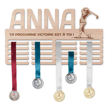 Perchero para medallas - Golf, mujer 