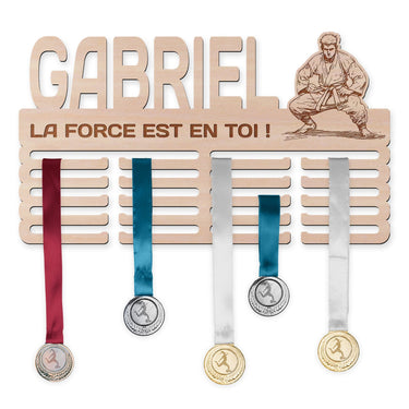 Perchero para medallas - Judo, hombre 