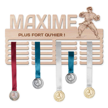 Perchero para medallas - Karate, hombre 