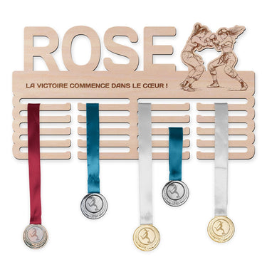 Colgador de medallas - Kickbox, mujer 