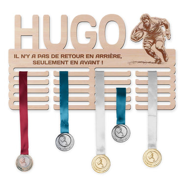 Perchero para medallas - Rugby, hombre 