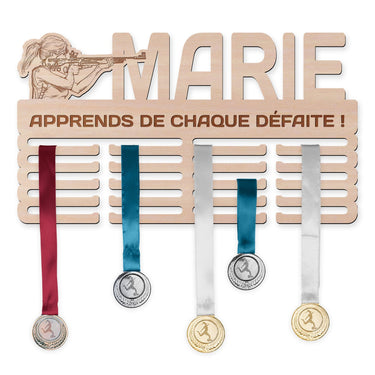 Colgador de medallas - Tiro, mujer 