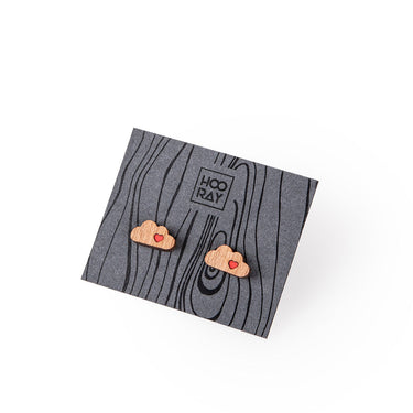 Pendientes de madera HOORAY Soffio 