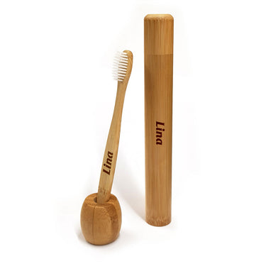 Cepillo de dientes de bambú - Blanco 