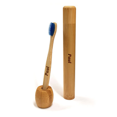 Cepillo de dientes de bambú - Azul 
