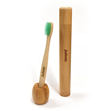 Cepillo de dientes de bambú - Verde 